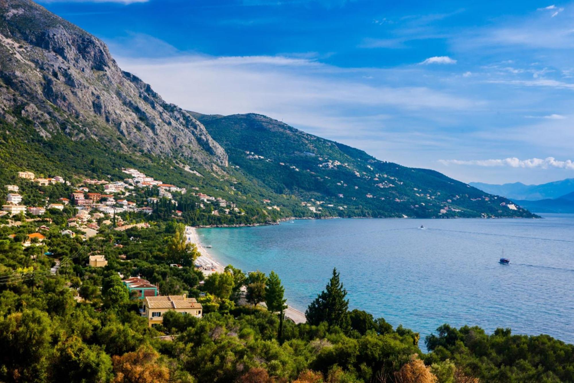 Corfu Sea View Villa - Aurora Барбаті Екстер'єр фото
